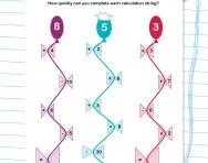 Balloon number maths puzzle