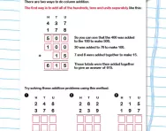 Beginning to use column addition worksheet