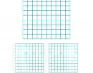 Blank hundred chart or hundred square