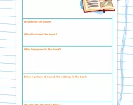 Book reviews in Y2: responding to texts worksheet