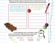 Boosting writing with powerful verbs worksheet