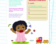Brainstorming how my actions affect others worksheet