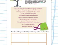 Building imagery in poetry: using powerful verbs and adverbs