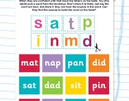 Building Phase 2 phonics words worksheet