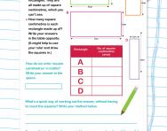 Calculate and measure areas worksheet