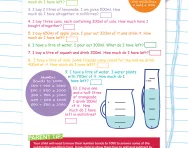 Calculating with capacity worksheet