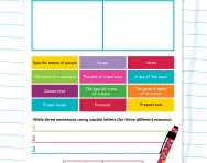 Capital letter rules worksheet