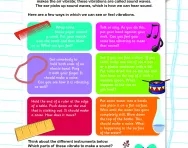 Changing sounds: vibrations activity