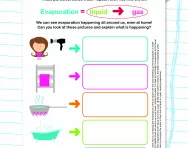 Changing state: evaporation worksheet