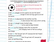 Changing word meaning with the prefix un- football worksheet