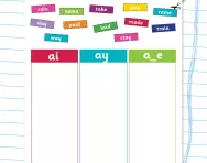 Choose ai, ay or a_e worksheet