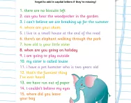 Choose the correct punctuation mark worksheet