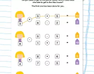 Choose the route: addition and subtraction