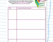 Choosing books to read worksheet