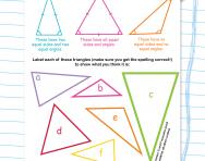 Classifying triangles worksheet