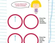 Clockwise and anti-clockwise worksheet