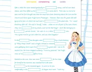 11+ cloze test: Through the Looking-Glass