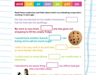 Co-ordinating conjunctions worksheet