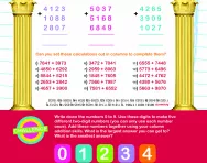 Column addition challenge worksheet