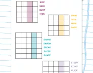 Column words: verbs