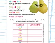 Comparative adjectives worksheet