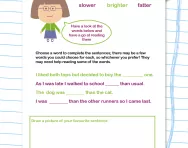 Comparatives worksheet
