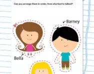Comparing height worksheet