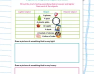 Comparing weights directly worksheet
