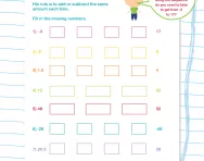 Complete number sequences worksheet