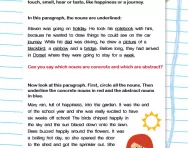Concrete and abstract nouns worksheet