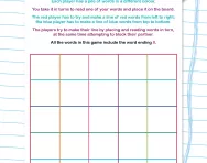 Connect 4: words with ‘ll’ endings