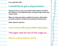 Connective game worksheet