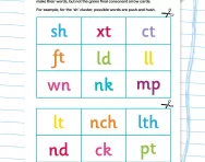 Consonant cluster words race