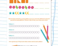 Continuing and making patterns worksheet