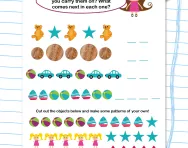 Continuing simple patterns worksheet