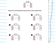 Converting fractions to their simplest form worksheet