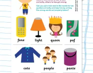 Correcting spelling using phonic knowledge worksheet