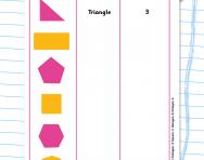 Count the sides of 2D shapes worksheet