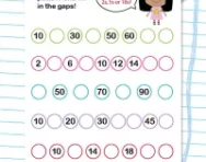 Counting in 2s, 5s and 10s worksheet