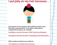 Crazy sentences game activity