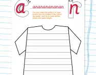Curly caterpillar and one-armed robot letters cursive patterning practice worksheets