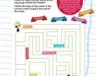 Days of the week maze