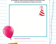 Designing a poster worksheet