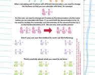 Different denominators: fractions addition worksheet