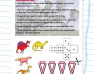 Dinosaur races: Ordinal Numbers Game