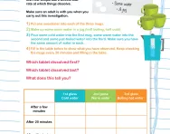 Dissolving solids and temperature experiment activity