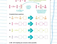 Dividing fractions by a whole number worksheet