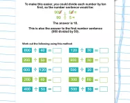 Dividing multiples of 100 worksheet