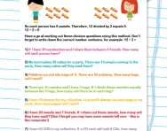Division revision and practice worksheet