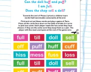 Double consonant pairs worksheet